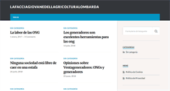 Desktop Screenshot of lafacciagiovanedellagricolturalombarda.it